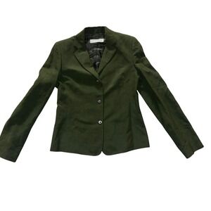Bernard Zins Green Blazer Sz 4 Preppy Office Siren Tailored Designer Jacket